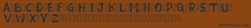 Mixed Feeling DEMO Font – Black Fonts on Brown Background