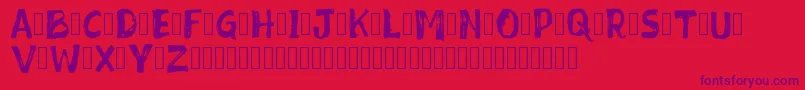 Mixed Feeling DEMO Font – Purple Fonts on Red Background