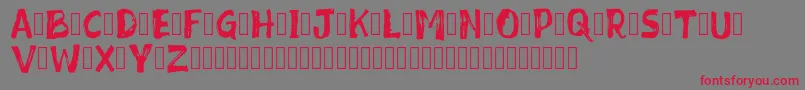 Mixed Feeling DEMO Font – Red Fonts on Gray Background