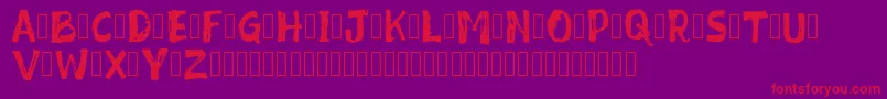 Mixed Feeling DEMO Font – Red Fonts on Purple Background