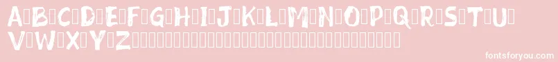 Mixed Feeling DEMO Font – White Fonts on Pink Background