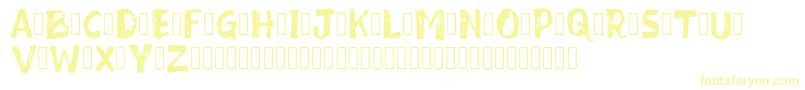 Mixed Feeling DEMO Font – Yellow Fonts on White Background