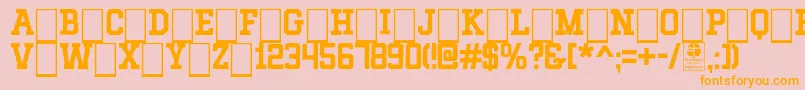 MIXIVA DUSTY demo Font – Orange Fonts on Pink Background