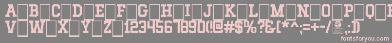 MIXIVA DUSTY demo Font – Pink Fonts on Gray Background
