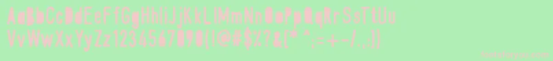 MixJib Font – Pink Fonts on Green Background