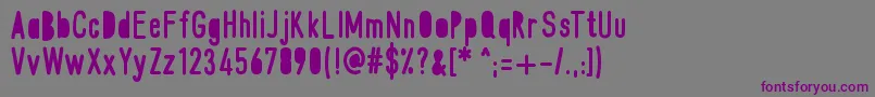 MixJib Font – Purple Fonts on Gray Background