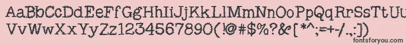More about MixSquiggle Font MixSquiggle Font – Black Fonts on Pink Background