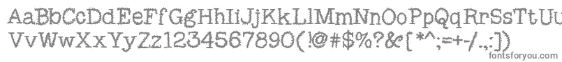Шрифт MixSquiggle – серые шрифты на белом фоне