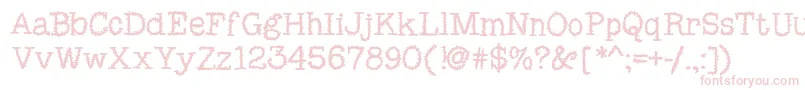 MixSquiggle Font – Pink Fonts on White Background