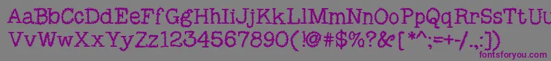 MixSquiggle Font – Purple Fonts on Gray Background