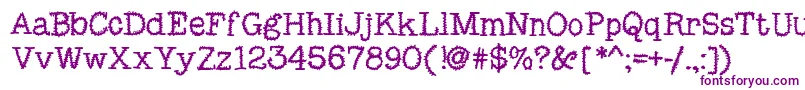 MixSquiggle Font – Purple Fonts on White Background