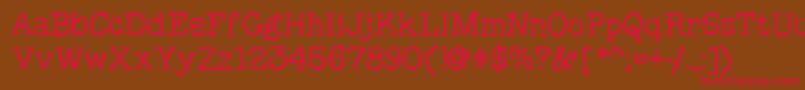MixSquiggle Font – Red Fonts on Brown Background