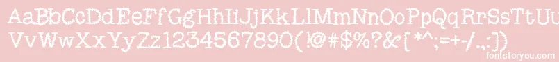 MixSquiggle Font – White Fonts on Pink Background