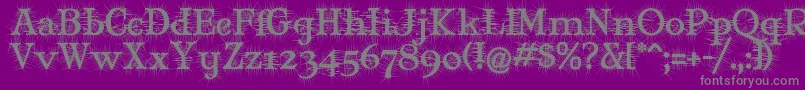 MJDEG    Font – Gray Fonts on Purple Background