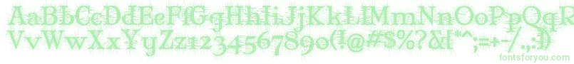 MJDEG    Font – Green Fonts on White Background