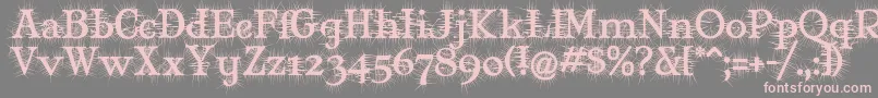 MJDEG    Font – Pink Fonts on Gray Background