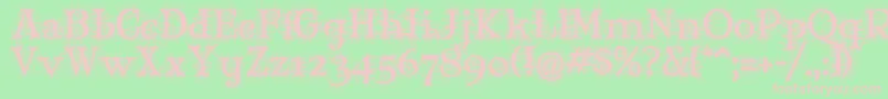 MJDEG    Font – Pink Fonts on Green Background