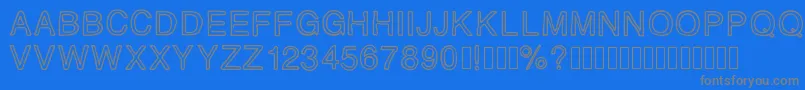 MJletter Font – Gray Fonts on Blue Background