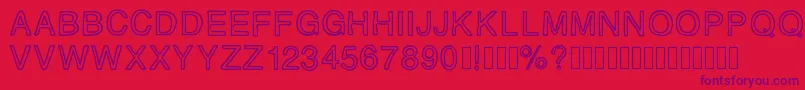 MJletter Font – Purple Fonts on Red Background