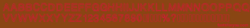 MJletter Font – Red Fonts on Brown Background