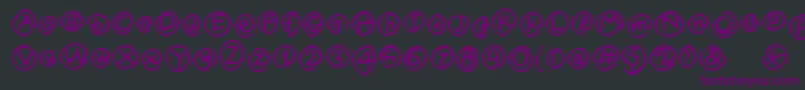 MKlammerAffen Font – Purple Fonts on Black Background