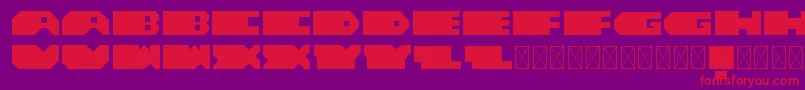 MKULTRA Font – Red Fonts on Purple Background