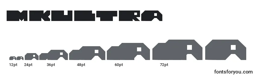 MKULTRA Font Sizes
