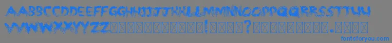 MMSTROKES Font – Blue Fonts on Gray Background