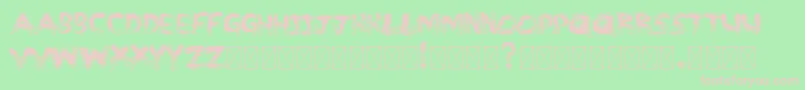 MMSTROKES Font – Pink Fonts on Green Background