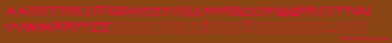 MMSTROKES Font – Red Fonts on Brown Background