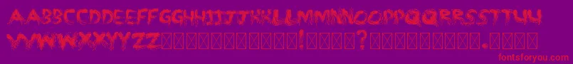 MMSTROKES Font – Red Fonts on Purple Background