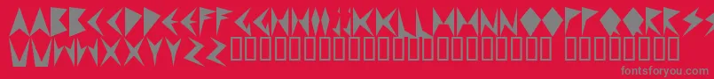 MNDPF    Font – Gray Fonts on Red Background