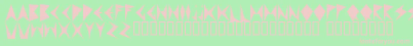 MNDPF    Font – Pink Fonts on Green Background