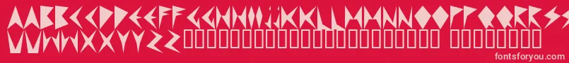 MNDPF    Font – Pink Fonts on Red Background