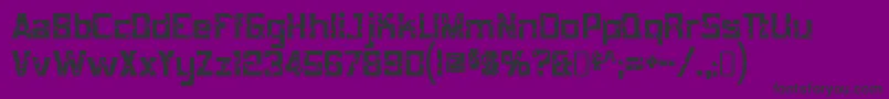 フォントmob concrete – 紫の背景に黒い文字