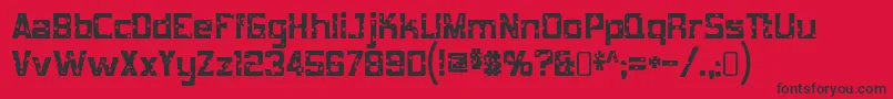 mob concrete Font – Black Fonts on Red Background