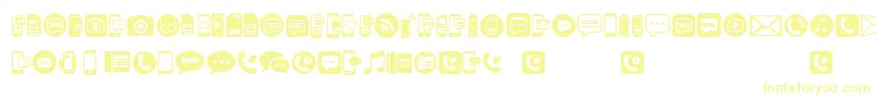 フォントMobileIcons – 黄色のフォント