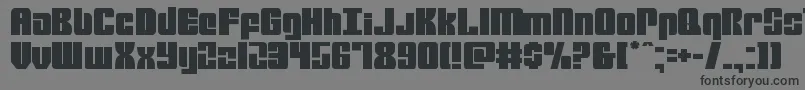 mobileinfantry Font – Black Fonts on Gray Background