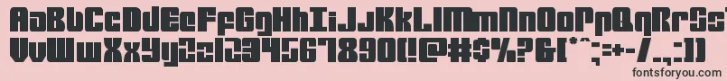 mobileinfantry Font – Black Fonts on Pink Background