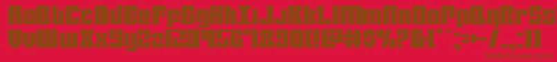 mobileinfantry Font – Brown Fonts on Red Background