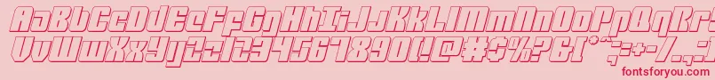 mobileinfantry3dital Font – Red Fonts on Pink Background