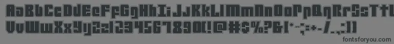mobileinfantryacad Font – Black Fonts on Gray Background