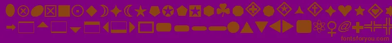 FTBs Font – Brown Fonts on Purple Background