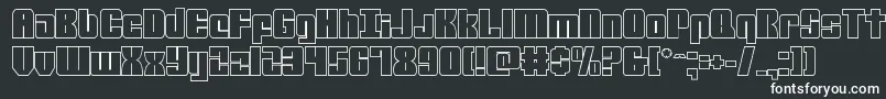 mobileinfantryout Font – White Fonts on Black Background