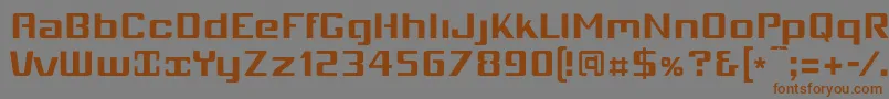 Mobio   Font – Brown Fonts on Gray Background