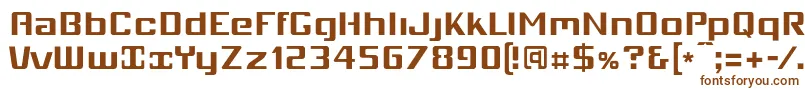 Mobio   Font – Brown Fonts on White Background