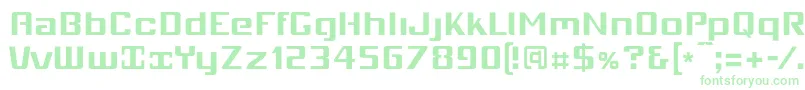 Mobio   Font – Green Fonts on White Background
