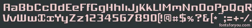 Mobio   Font – Pink Fonts on Black Background
