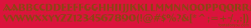 More about BremenBoldBt Font BremenBoldBt Font – Brown Fonts on Red Background