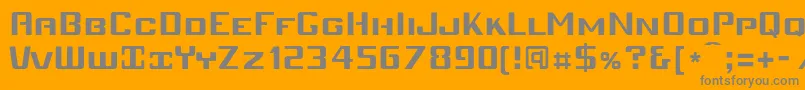 Mobiv   Font – Gray Fonts on Orange Background